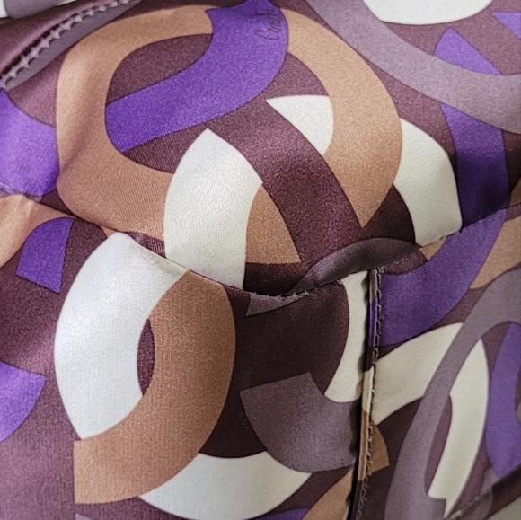 COACH MADISON CHAINLINK EAST MEET WEST BAG PURPLE MULTI #15549 - Picture 9 of 16